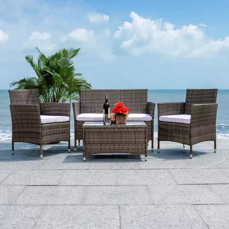 Bandele conjunto de sala de 4 piezas - Interior/exterior - PAT7506 - Safavieh