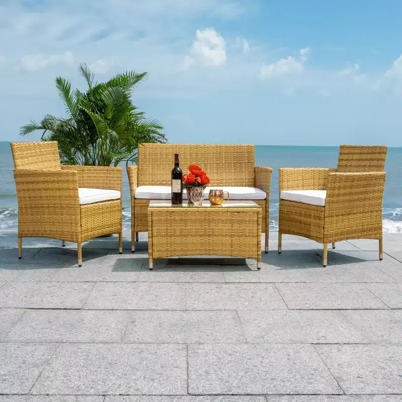 Bandele conjunto de sala de 4 piezas - Interior/exterior - PAT7506 - Safavieh