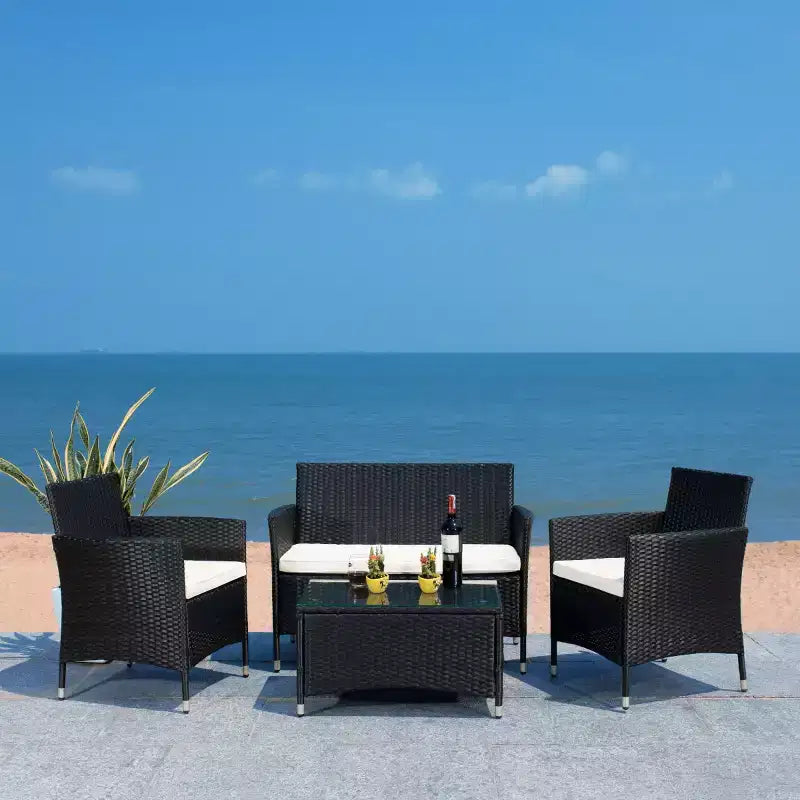 Bandele conjunto de sala de 4 piezas - Interior/exterior - PAT7506 - Safavieh
