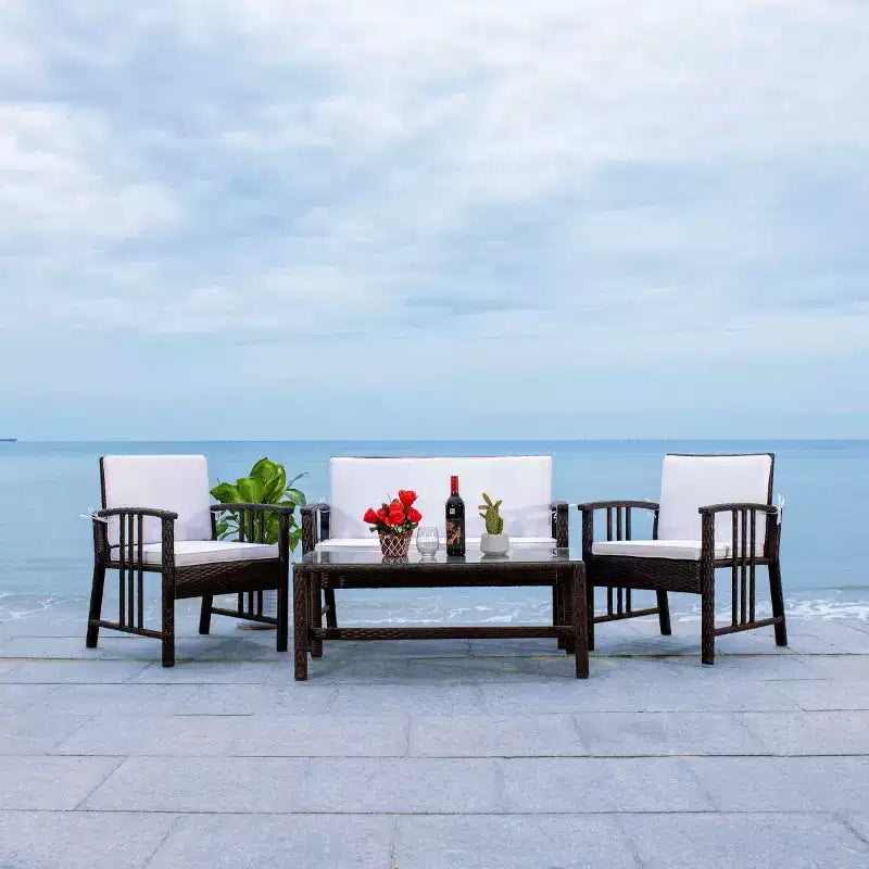 Conjunto de sala de 4 piezas Reslor - Interior/exterior - PAT7713 - Safavieh