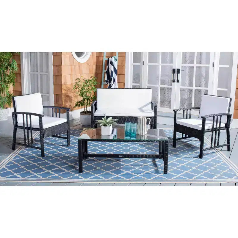 Conjunto de sala de 4 piezas Reslor - Interior/exterior - PAT7713 - Safavieh