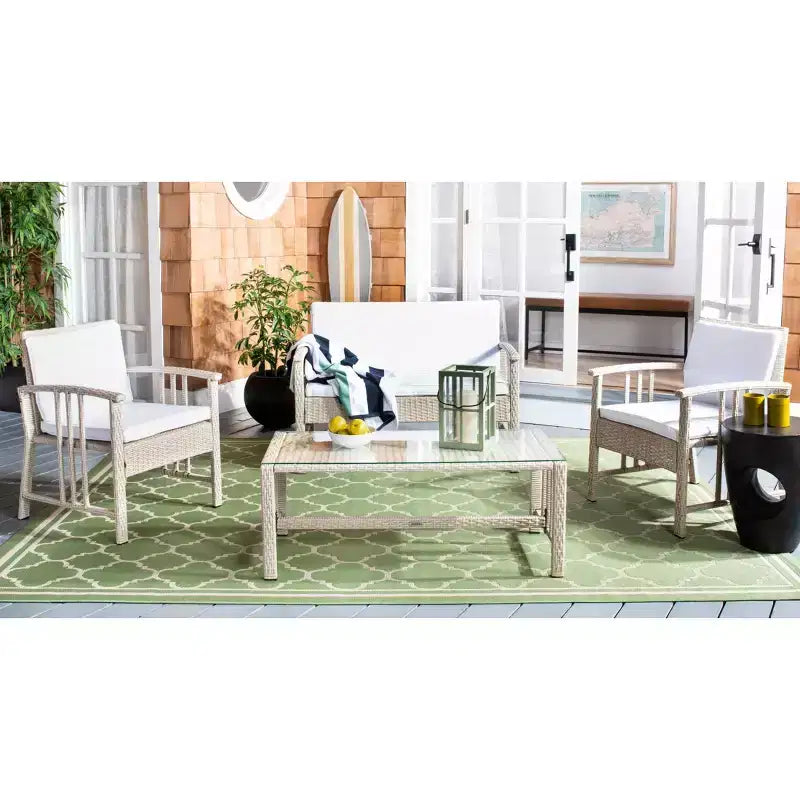 Conjunto de sala de 4 piezas Reslor - Interior/exterior - PAT7713 - Safavieh