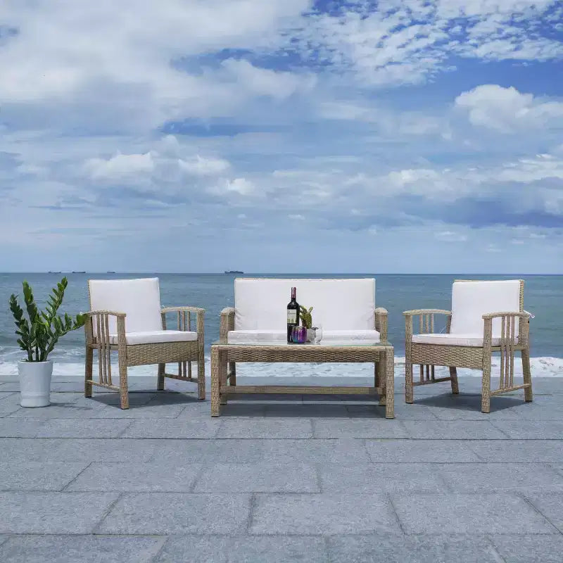 Conjunto de sala de 4 piezas Reslor - Interior/exterior - PAT7713 - Safavieh