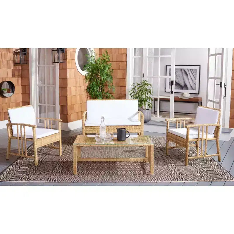 Conjunto de sala de 4 piezas Reslor - Interior/exterior - PAT7713 - Safavieh