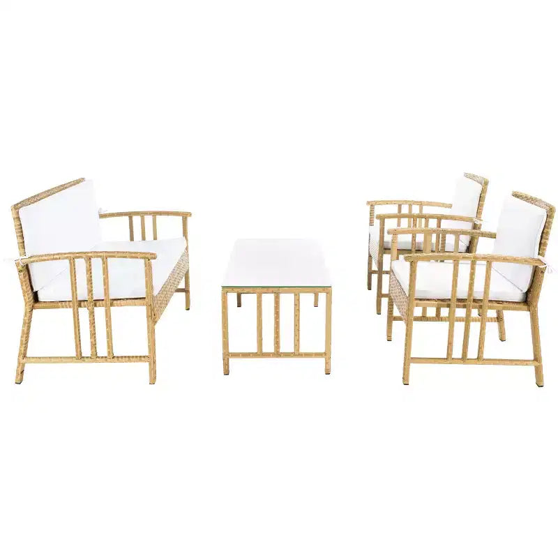 Conjunto de sala de 4 piezas Reslor - Interior/exterior - PAT7713 - Safavieh