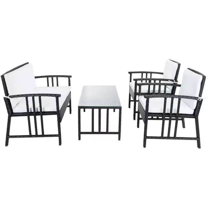 Conjunto de sala de 4 piezas Reslor - Interior/exterior - PAT7713 - Safavieh
