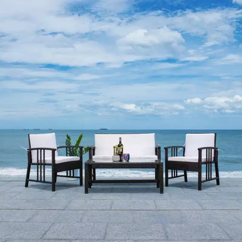 Conjunto de sala de 4 piezas Reslor - Interior/exterior - PAT7713 - Safavieh