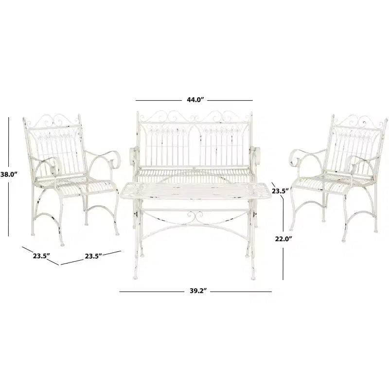 Ensemble de patio Leah 4 pièces - intérieur/extérieur - PAT5000 - Safavieh