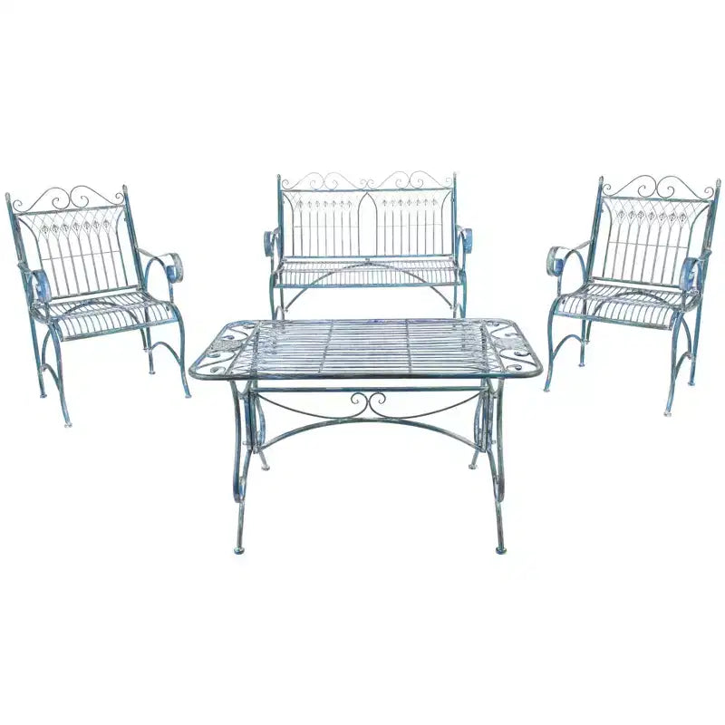 Conjunto de patio Leah de 4 piezas - interior/exterior - PAT5000 - Safavieh