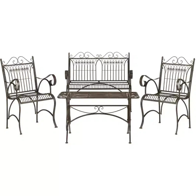 Conjunto de patio Leah de 4 piezas - interior/exterior - PAT5000 - Safavieh