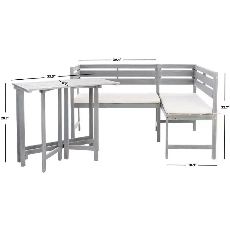 Salon d'angle pour balcon Wilton - intérieur/extérieur - PAT6754 - Safavieh