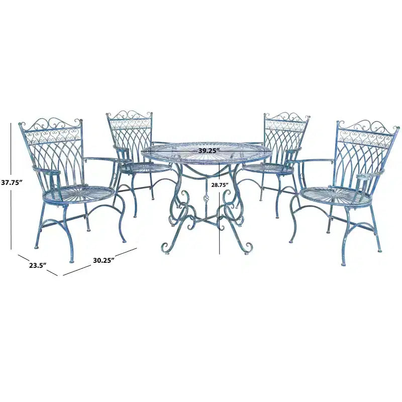 Conjunto de patio de 5 piezas Thessaly - Interior/exterior - PAT5003 - Safavieh