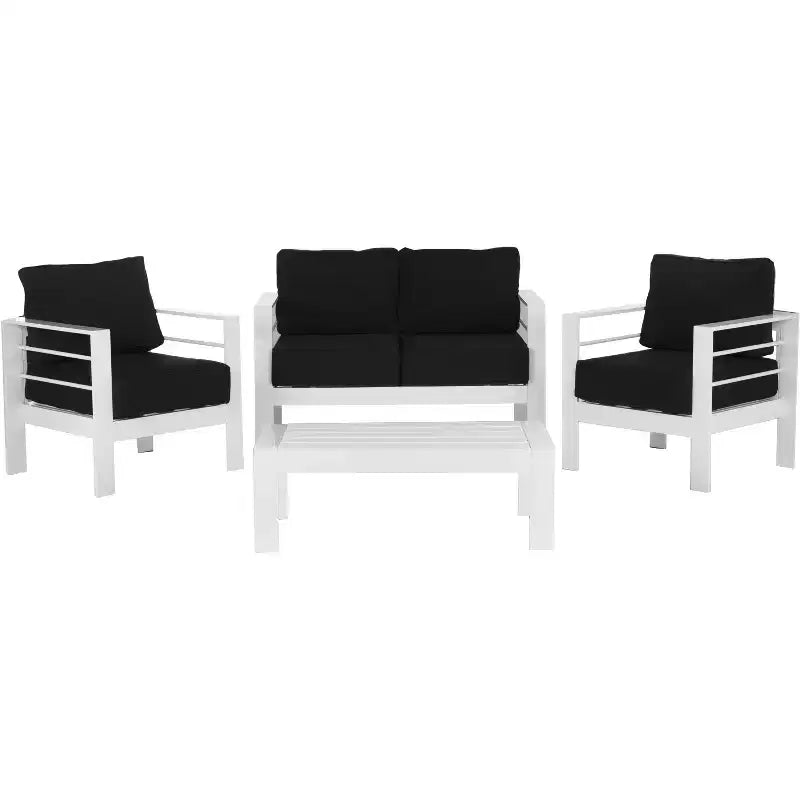 Conjunto de sala de 4 piezas Nason - Interior/exterior - PAT2516 - Safavieh