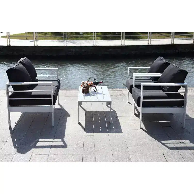 Conjunto de sala de 4 piezas Nason - Interior/exterior - PAT2516 - Safavieh