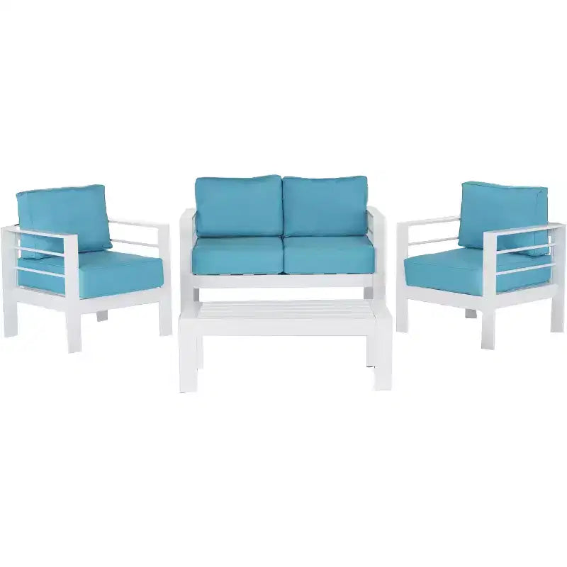 Conjunto de sala de 4 piezas Nason - Interior/exterior - PAT2516 - Safavieh