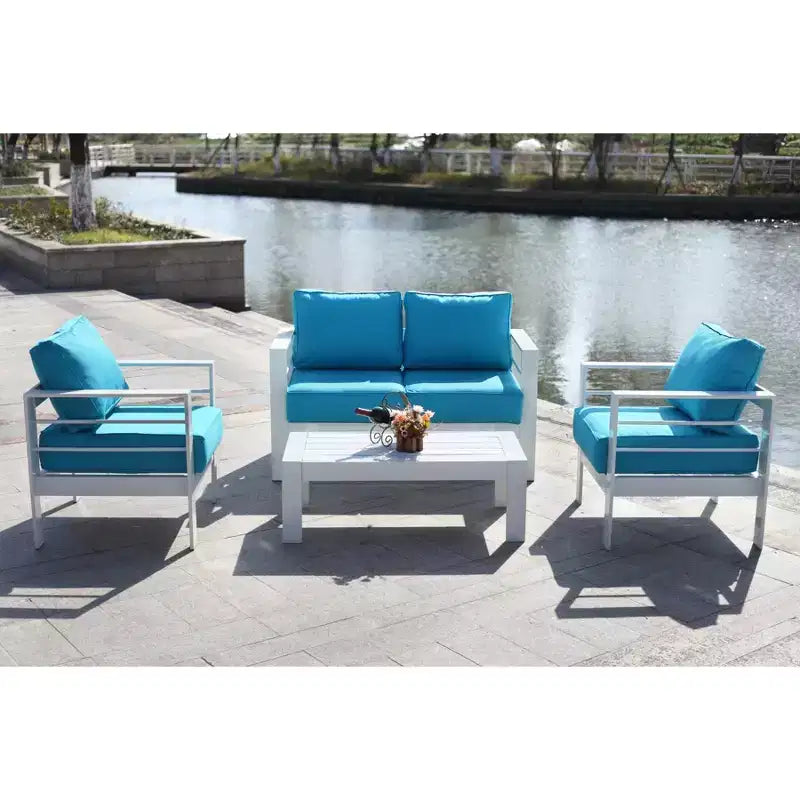 Conjunto de sala de 4 piezas Nason - Interior/exterior - PAT2516 - Safavieh