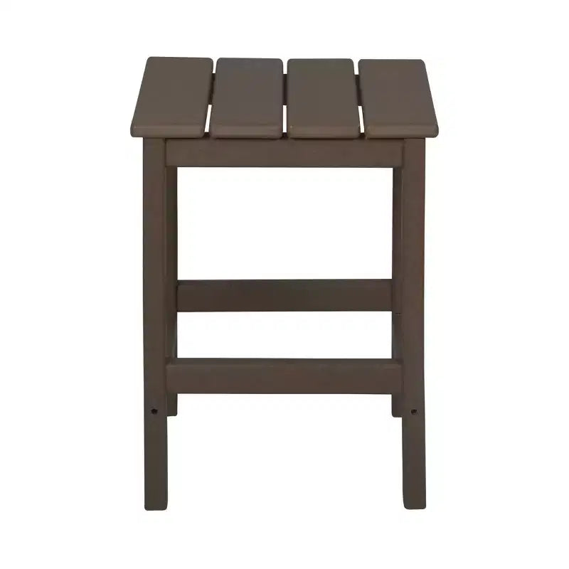 WestinTrends conjunto de 2 piezas de silla tumbona de patio exterior de polietileno con mesa auxiliar
