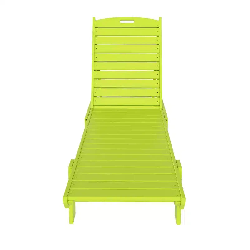 WestinTrends conjunto de 2 piezas de silla tumbona de patio exterior de polietileno con mesa auxiliar
