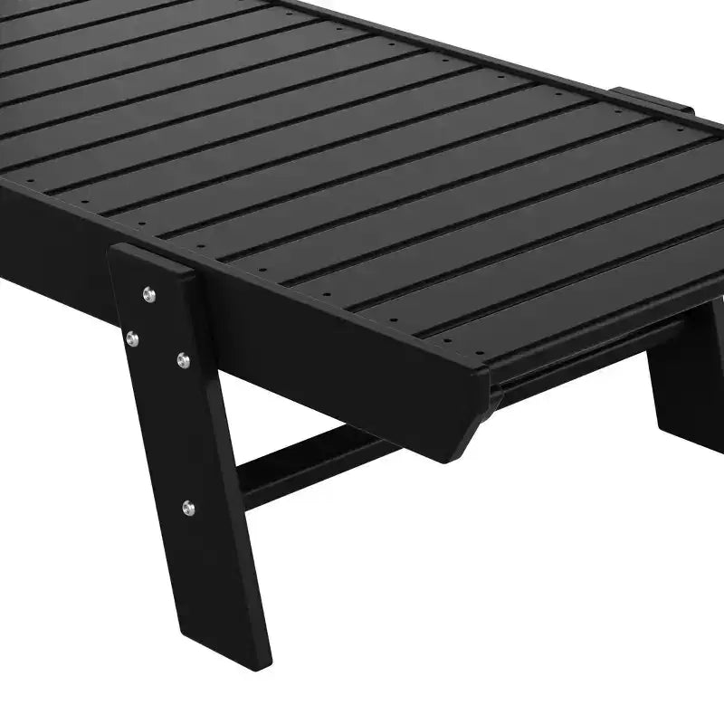 WestinTrends Juego de 3 piezas para patio exterior, de polipropileno, con tumbona y mesa auxiliar