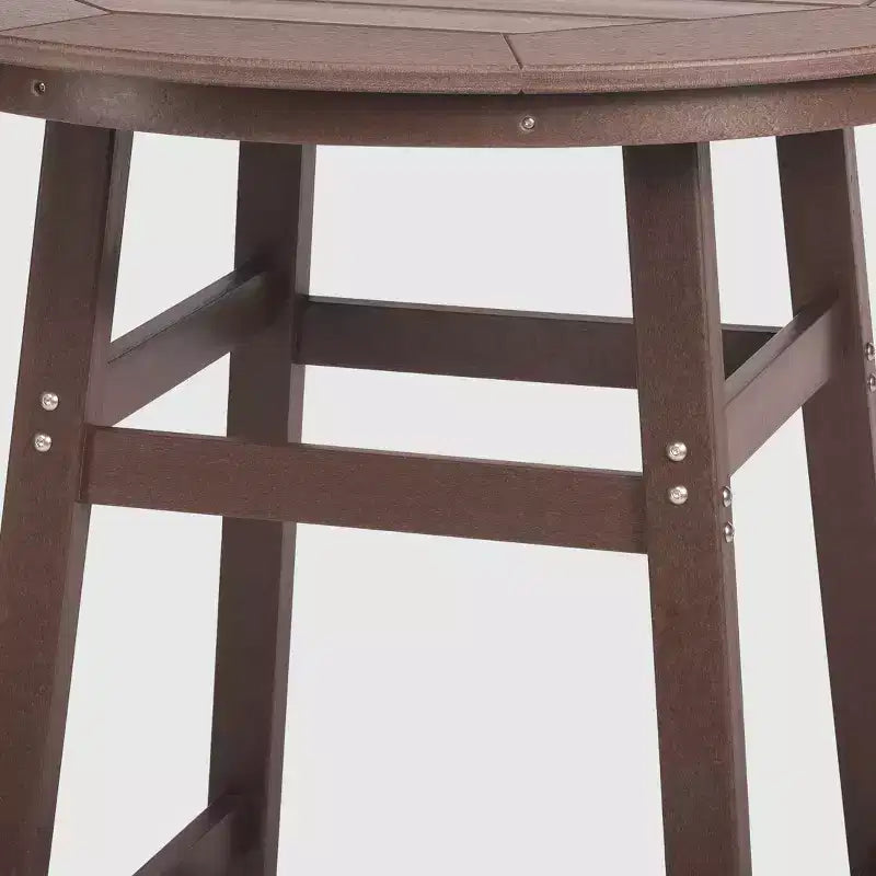 Conjunto de comedor de exterior Malibu de WestinTrends, de HDPE resistente a todo tipo de clima, altura de bar (5 piezas)