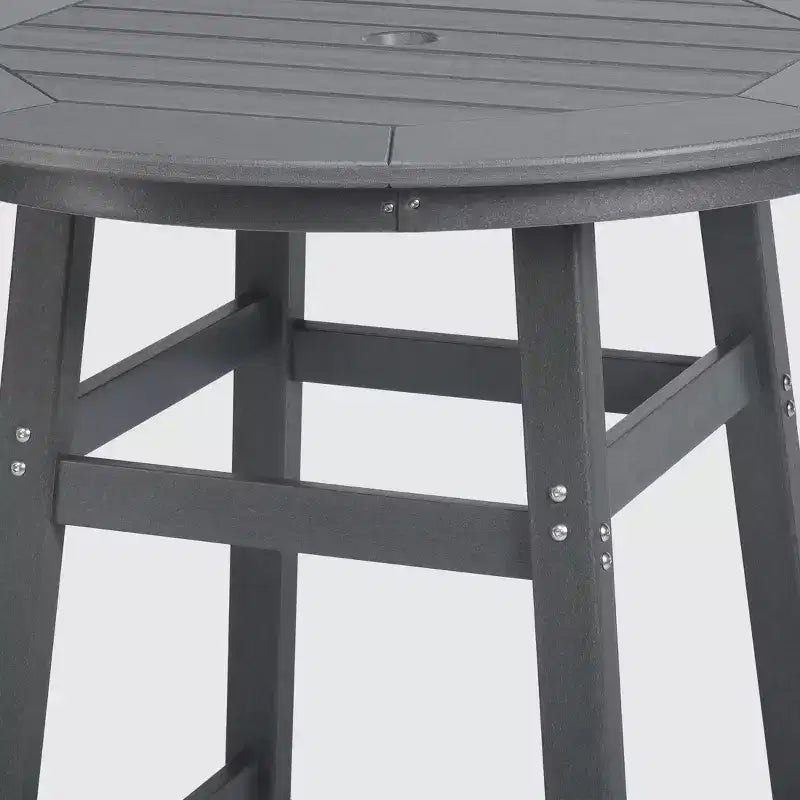Conjunto de comedor de exterior Malibu de WestinTrends, de HDPE resistente a todo tipo de clima, altura de bar (5 piezas)