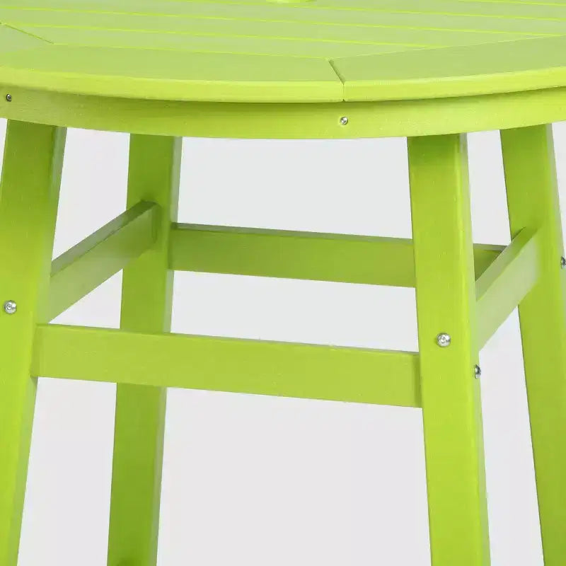 Conjunto de comedor de exterior Malibu de WestinTrends, de HDPE resistente a todo tipo de clima, altura de bar (5 piezas)