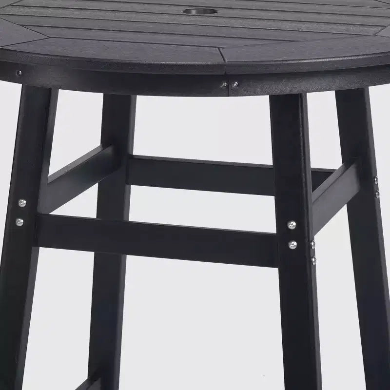Conjunto de comedor de exterior Malibu de WestinTrends, de HDPE resistente a todo tipo de clima, altura de bar (5 piezas)