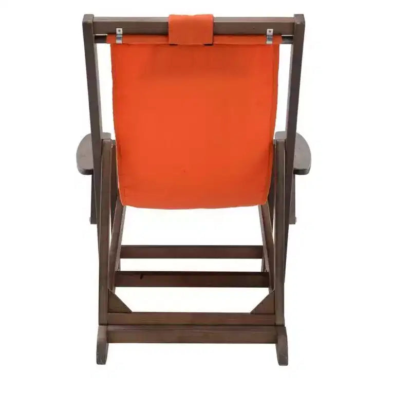 Sillas de lona tipo sling de la colección Romantic de Jiallo, con portavasos y portabotellas de vino, y mesa auxiliar