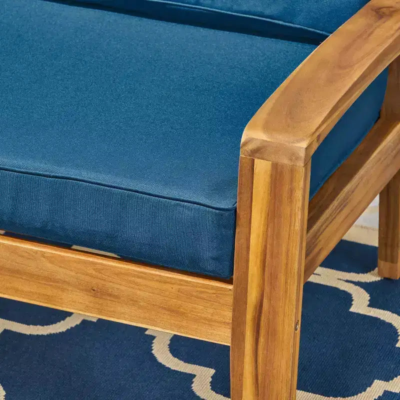 Conjunto de conversación para patio de acacia Grenada de 4 piezas - Christopher Knight Home