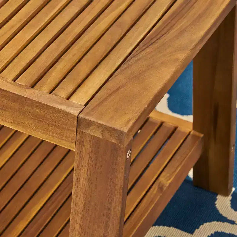 Conjunto de conversación para patio de acacia Grenada de 4 piezas - Christopher Knight Home