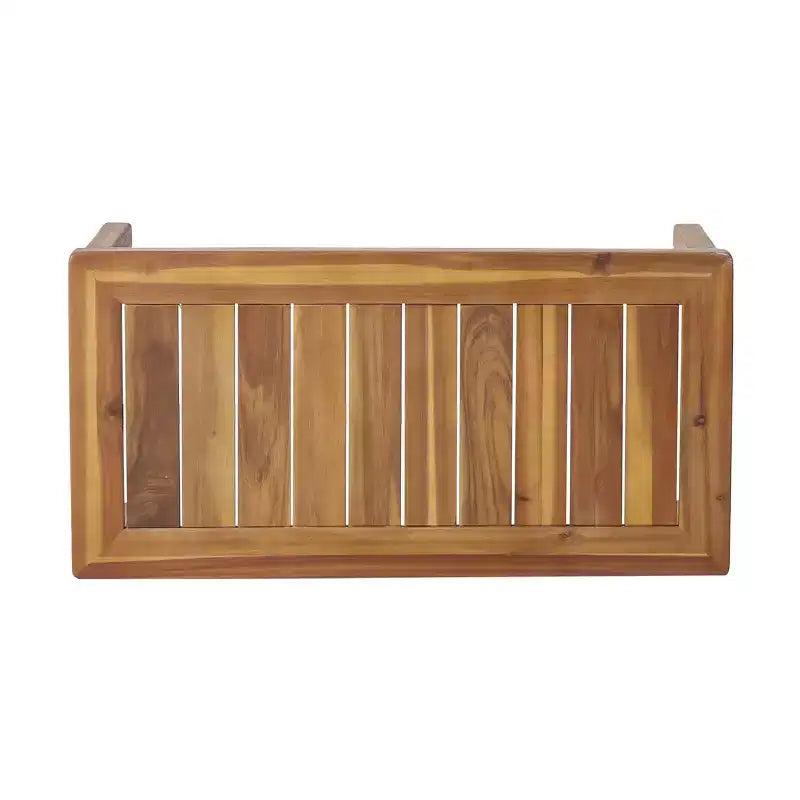 Conjunto de 2 piezas de sofá biplaza y mesa de centro para exterior Louver de Christopher Knight Home, de acacia, con cojines