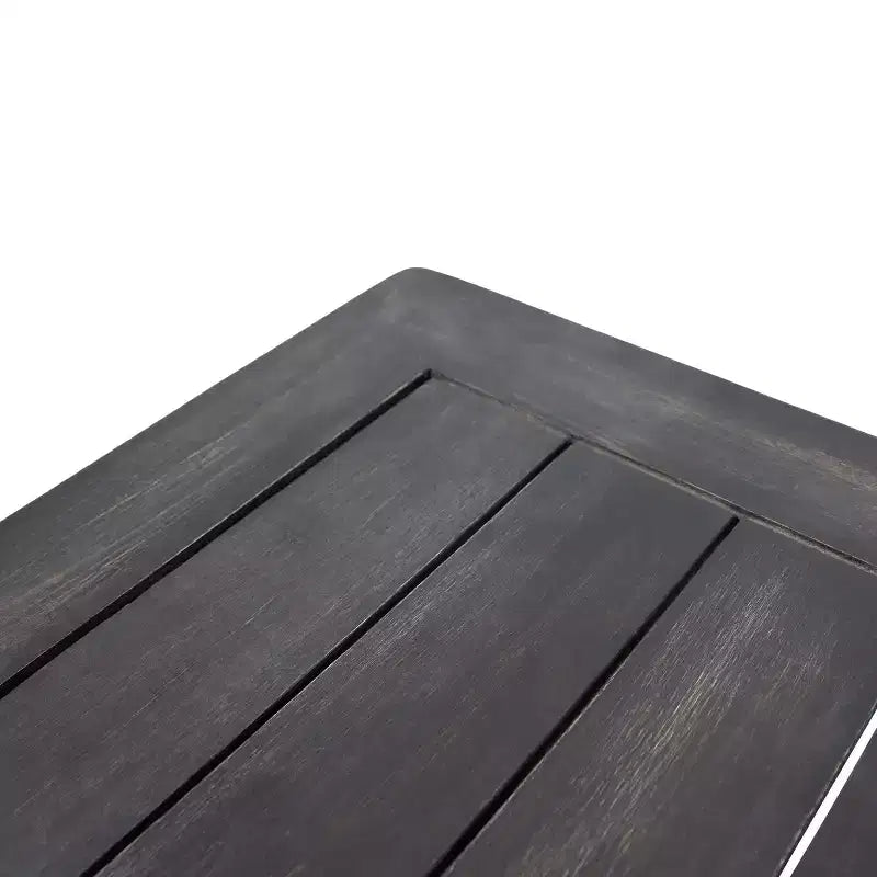 Conjunto de 2 piezas de sofá biplaza y mesa de centro para exterior Louver de Christopher Knight Home, de acacia, con cojines