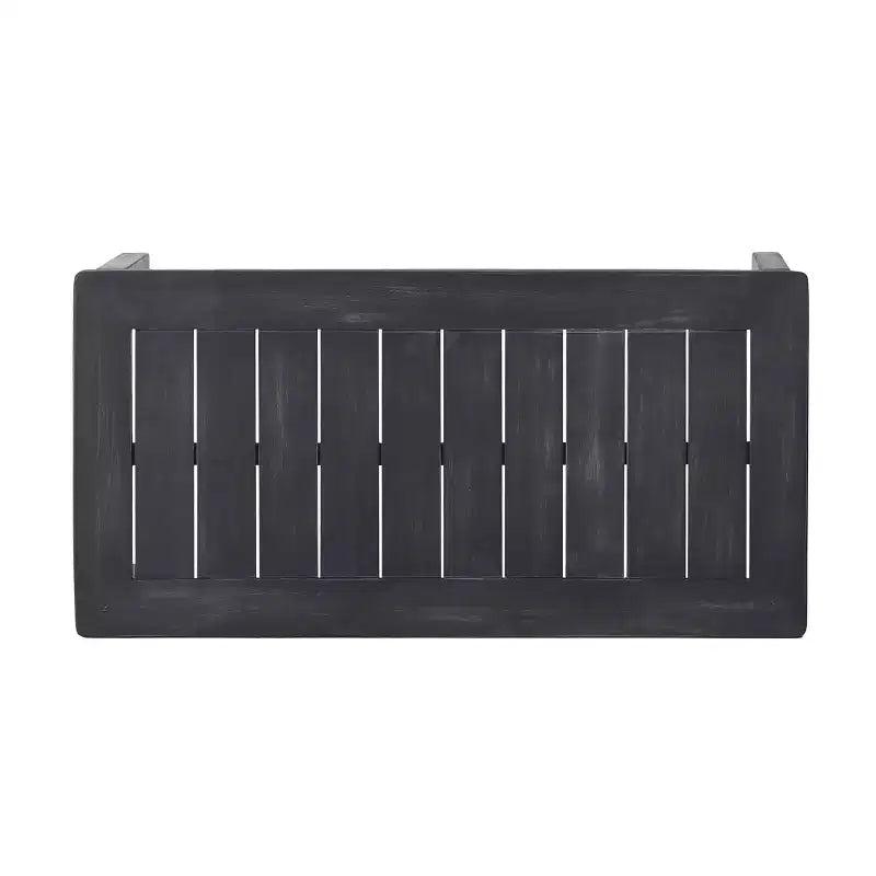 Conjunto de 2 piezas de sofá biplaza y mesa de centro para exterior Louver de Christopher Knight Home, de acacia, con cojines