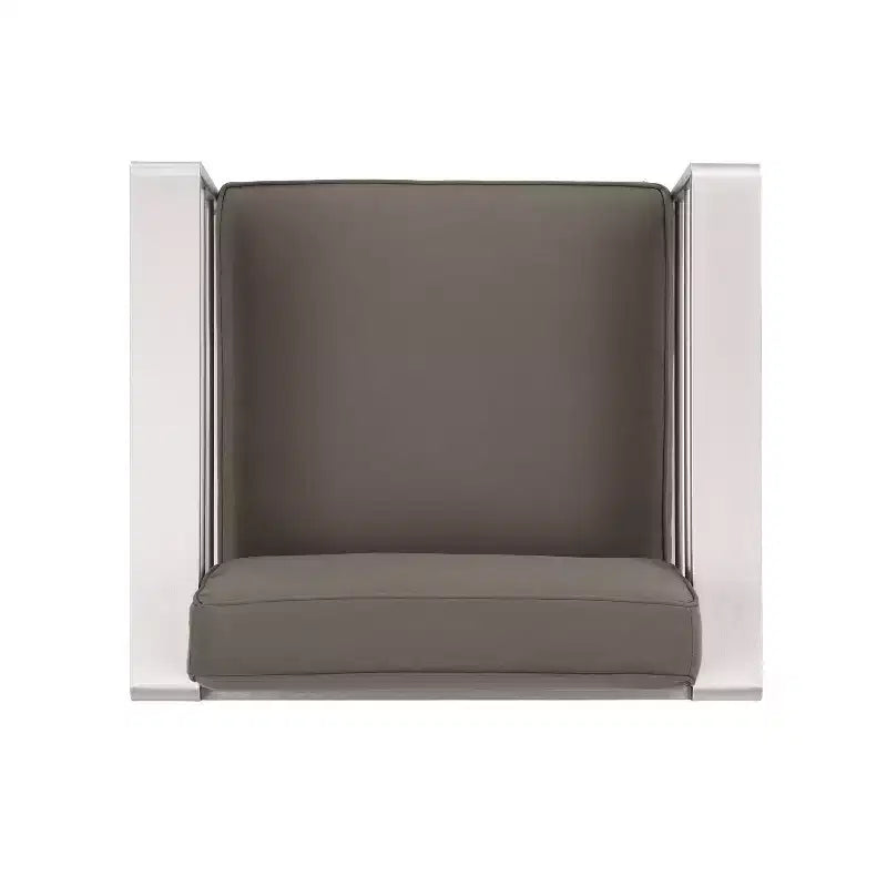 Conjunto de asientos de aluminio y MGO de 5 piezas Cape Coral con mesa de fuego - Christopher Knight Home