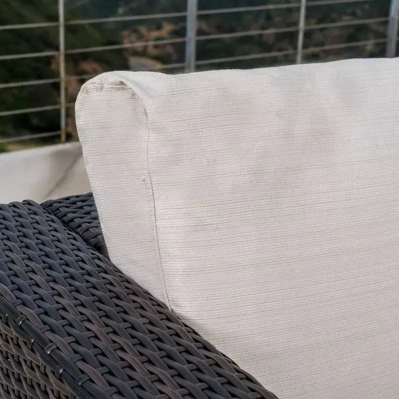 Conjunto de conversación de mimbre Santa Rosa de 8 piezas - Christopher Knight Home