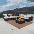 Santa Rosa 8pc Wicker Chat Set - Christopher Knight Home